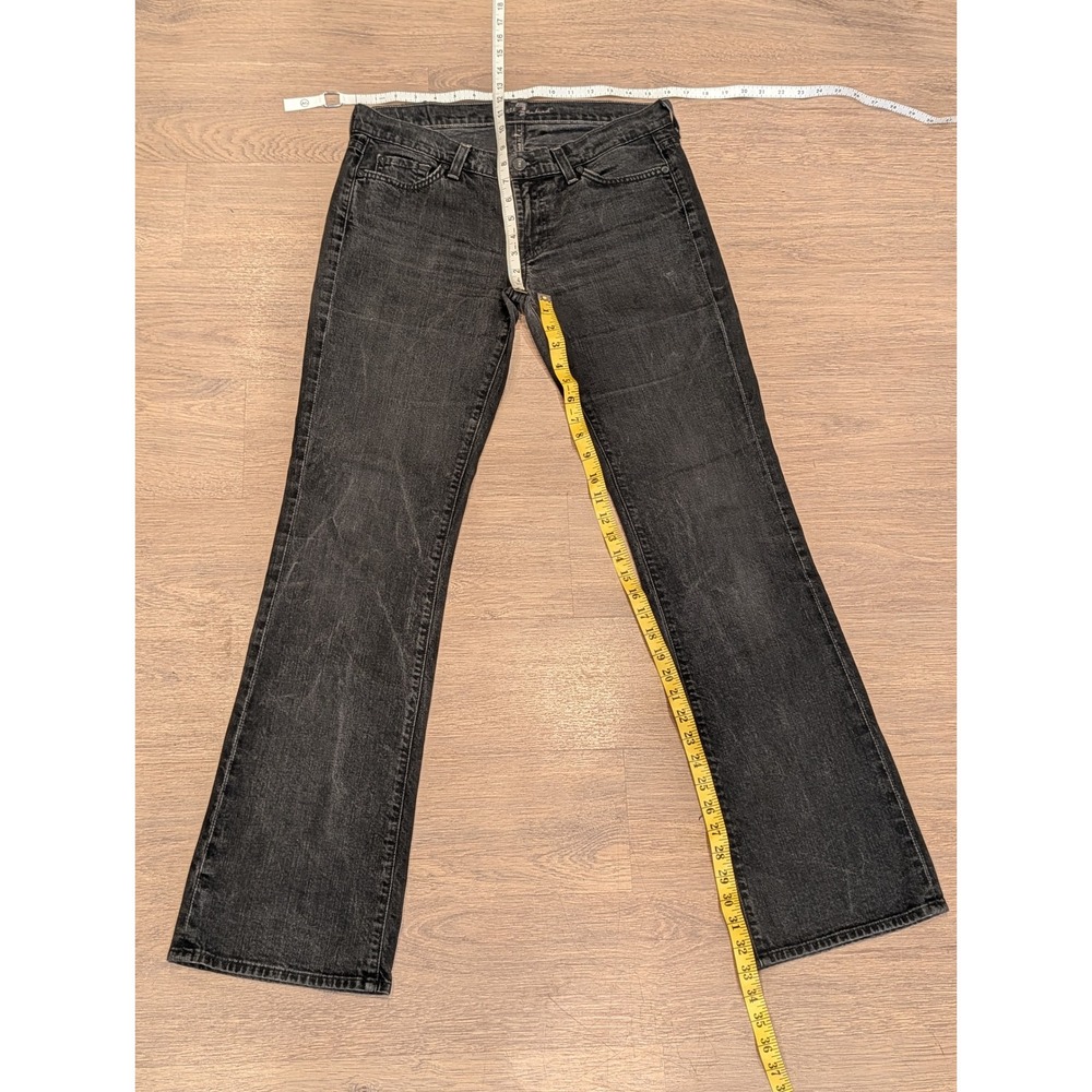 7 For All Mankind Black Wash Bootcut Jeans size 30 - Picture 8 of 10